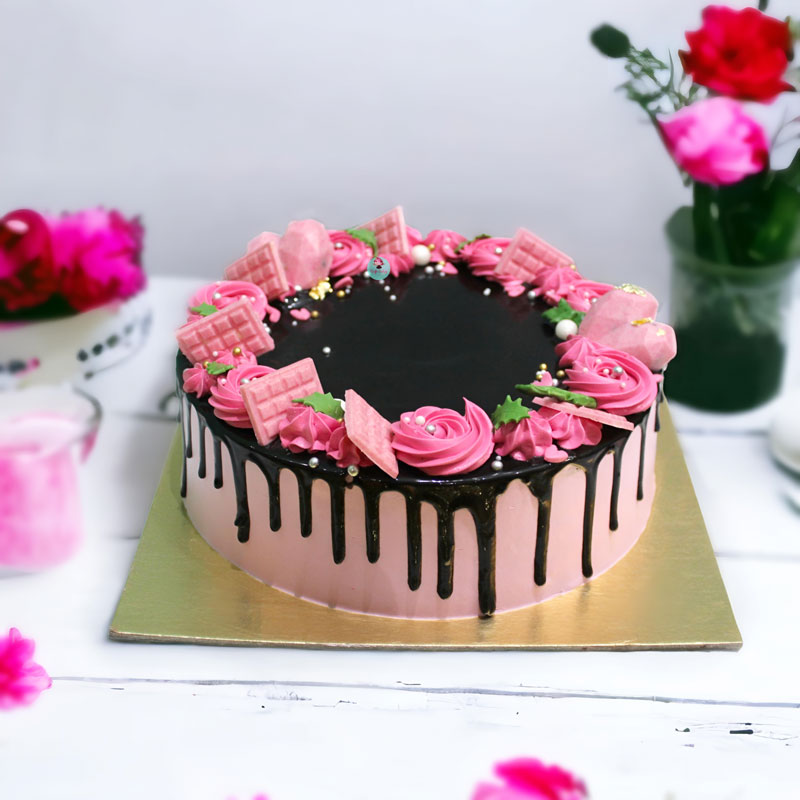 Pink-Delight-Chocolate-Cake
